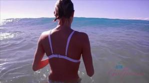 You head out for a day with Emma, and play with her pussy in the car.